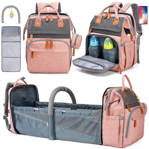 Cheap Mommy Diaper Bag Backpack Pink Sale